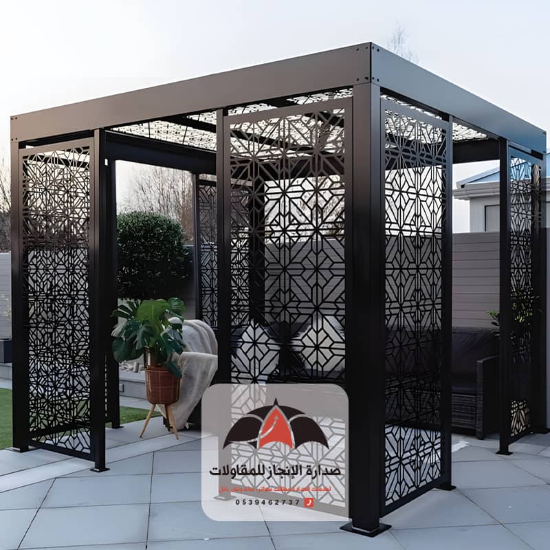 جلسات خارجية برجولات قص ليزر